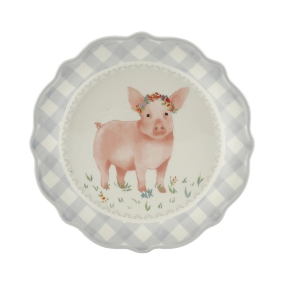 🎁 New Pioneer Woman Novelty 7 Inch Plates with Rack - Picture 2 of 11